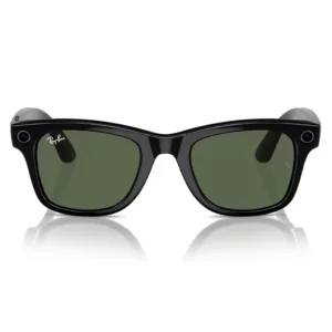 Ray-Ban Meta Wayfarer (Gen 1) - Shiny Black G-15 Green - Standard Size (Hinge to hinge 131 mm Lens height 41 mm Lens width 50 mm Bridge width 22 mm Temple length 150 mm)
